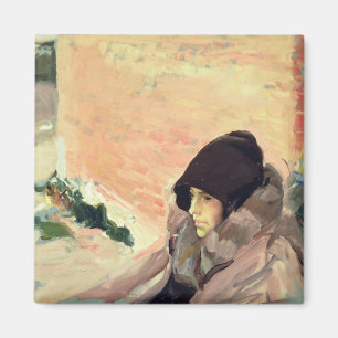 Imán Retrato de Maria que convalece