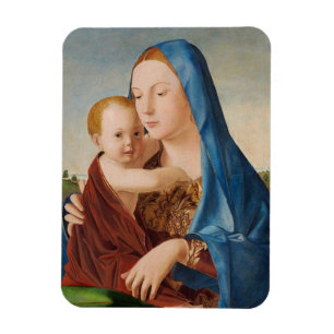 Imán Retrato de María y Niño Jesús