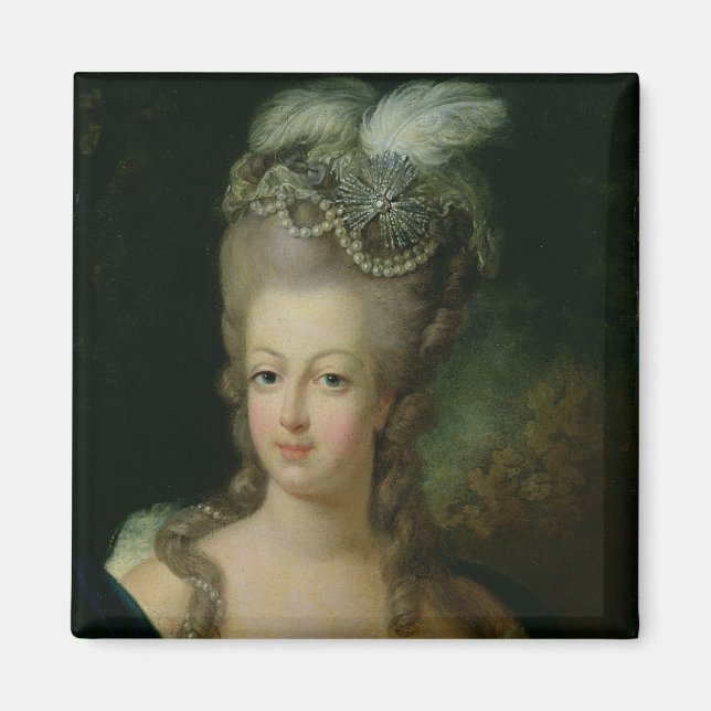 Imán Retrato de Marie-Antoinette (Frente)