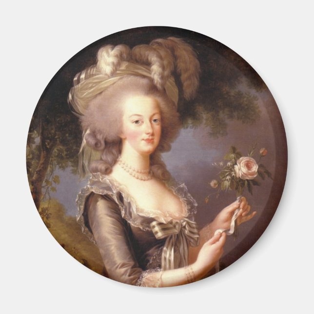 Imán Retrato de Marie Antoinette, Reina de Francia (Frente)