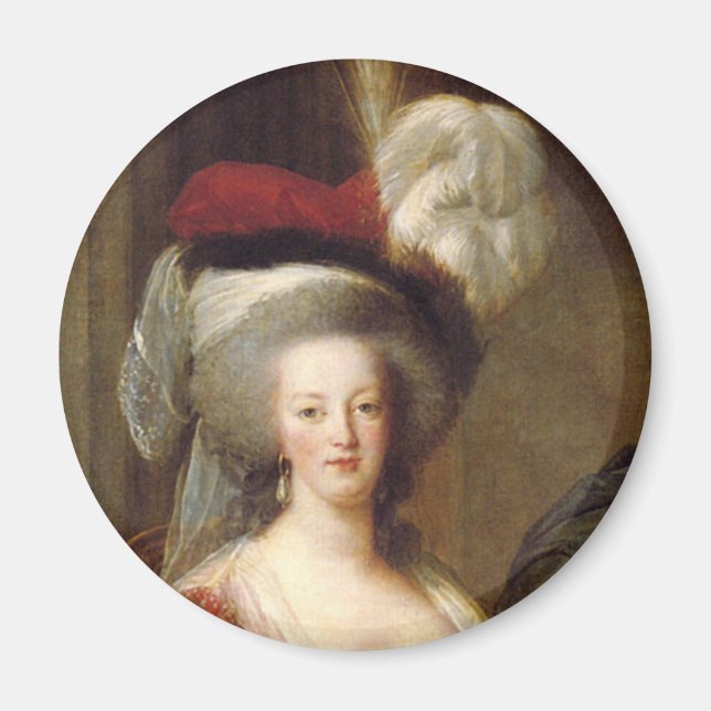 Imán Retrato de Marie Antoinette, Reina de Francia (Frente)