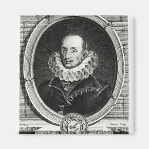 Imán Retrato de Medallón de Pierre de Bourdeille