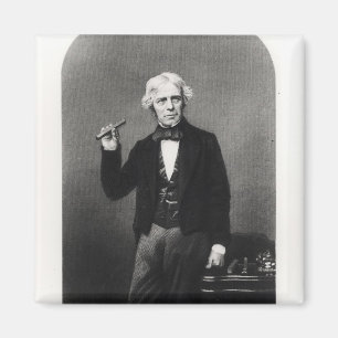 Imán Retrato de Michael Faraday