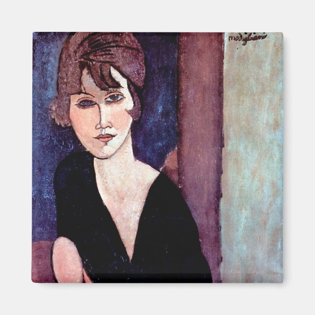 Imán Retrato de mujer, Modigliani (Frente)