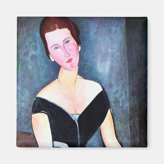 Imán Retrato de mujer, Modigliani (Frente)
