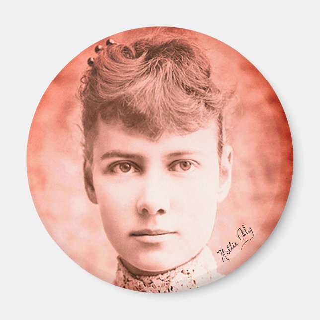 Imán Retrato de Nellie Bly Magnet (Frente)