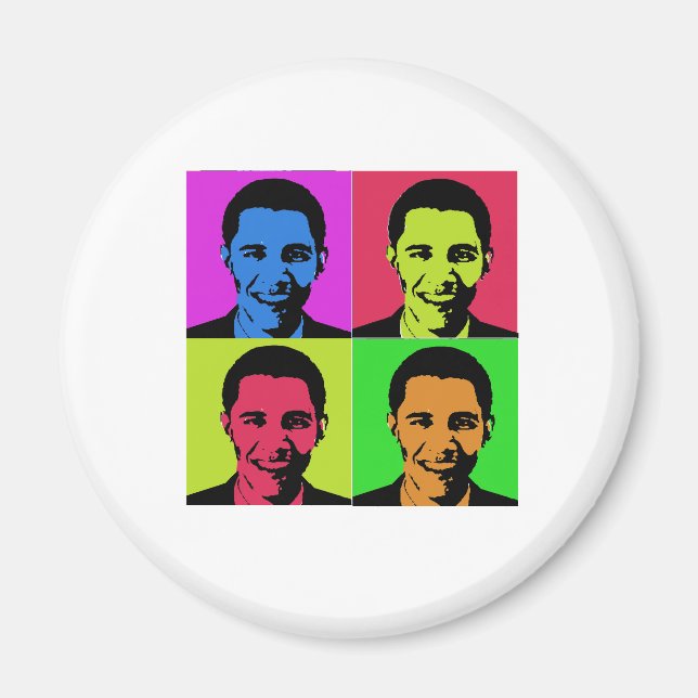 Imán Retrato de Obama (Frente)