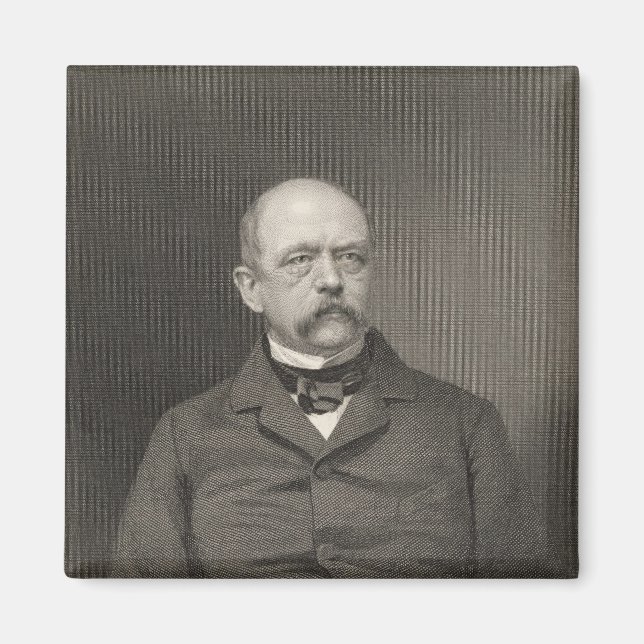 Imán Retrato de Otto von Bismarck (Frente)