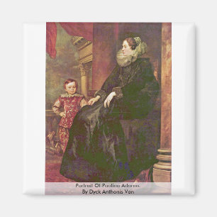Imán Retrato de Paolina Adorno. Por Dyck Anthonis Van