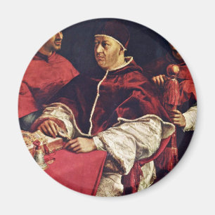 Imán Retrato de papa León X con sus primos de Raffael