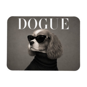 Imán Retrato de perro de moda del Cavalier King Charles