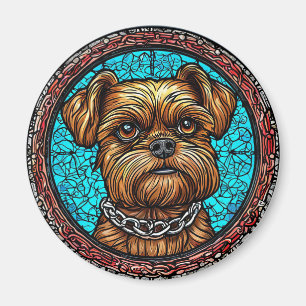 Imán Retrato de perro lindo