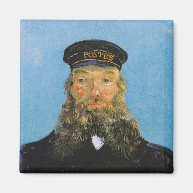 Imán Retrato de Postman Roulin | Vincent van Gogh (Frente)