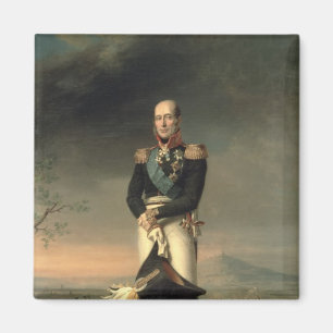 Imán Retrato de príncipe Mikhail Barclay de Tolly