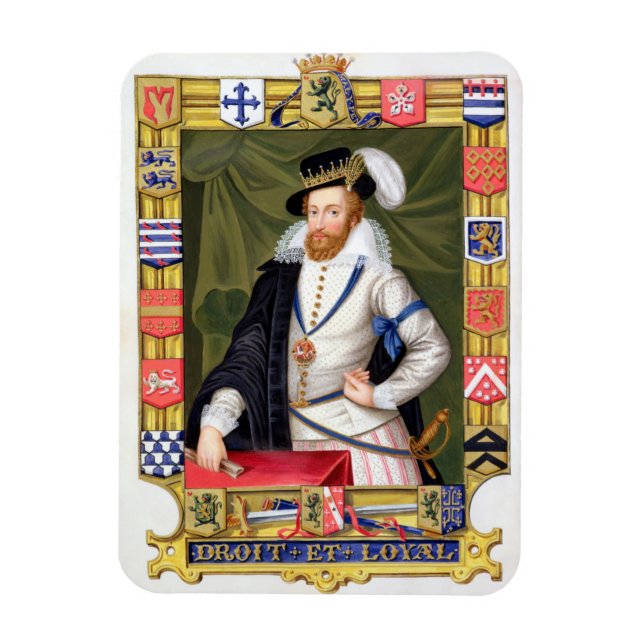 Imán Retrato de Robert Dudley (c.1532-88) Earl of Leic (Vertical)
