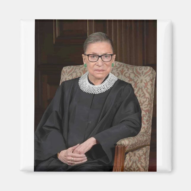 Imán Retrato de Ruth Bader Ginsburg (Frente)