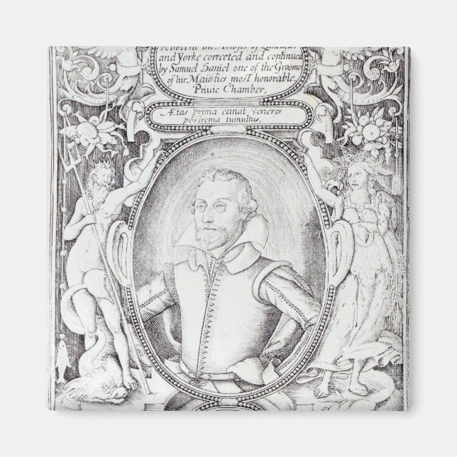 Imán Retrato de Samuel Daniel (Frente)