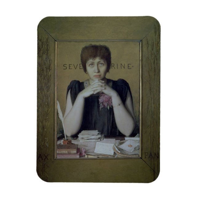 Imán Retrato de Severina (Remy de Carolina) (1855-1929) (Vertical)