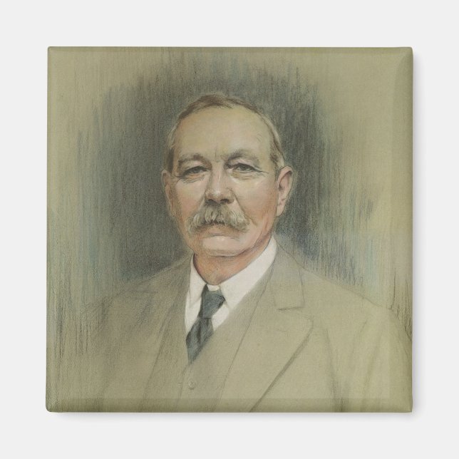 Imán Retrato de Sir Arthur Conan Doyle (Frente)