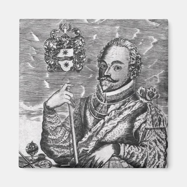 Imán Retrato de Sir Francis Drake (Frente)