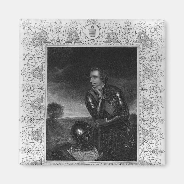 Imán Retrato de Sir Jeffrey Amherst (Frente)
