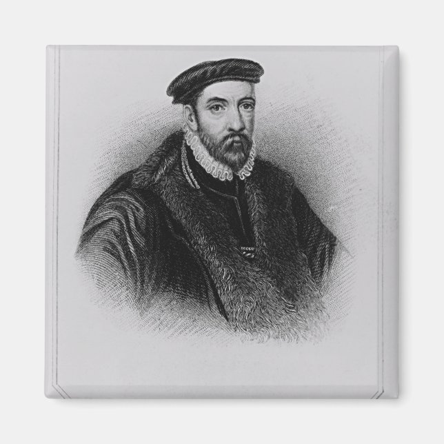 Imán Retrato de Sir Nicholas Bacon (Frente)