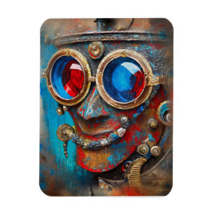 Imán Retrato de Steampunk El Hombre de Hojalata