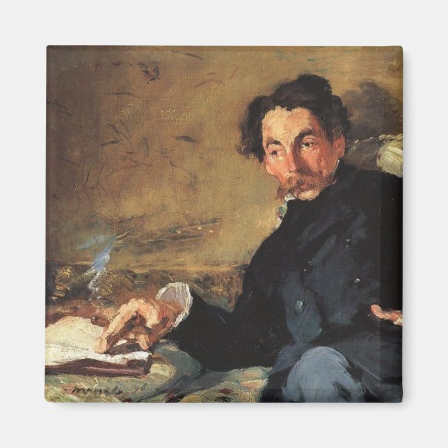 Imán Retrato de Stéphane Mallarmé, 1876 (Frente)