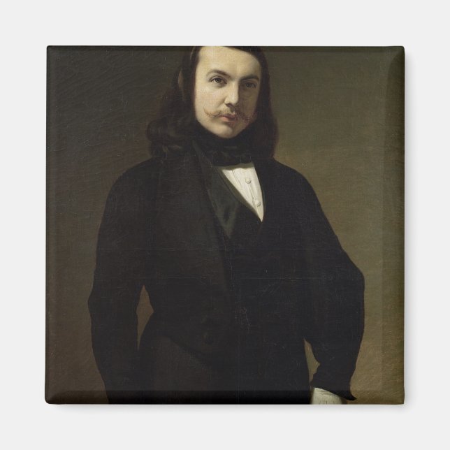 Imán Retrato de Theophile Gautier, 1839 (Frente)
