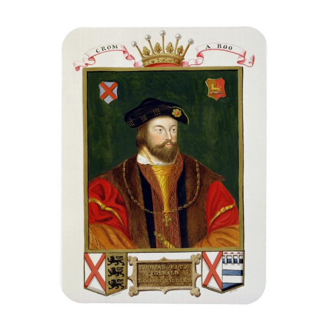 Imán Retrato de Thomas Fitzgerald (1513-37) Lord Offal (Vertical)