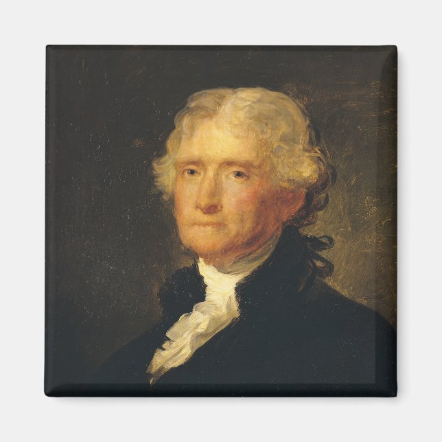 Imán Retrato de Thomas Jefferson (Frente)