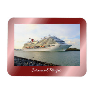 Imán Retrato de un barco de cruceros de paso