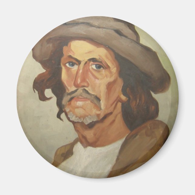 Imán Retrato de un campesino (por Ipolit Strâmbu) (Frente)