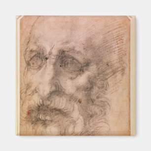 Imán Retrato de un hombre barbudo