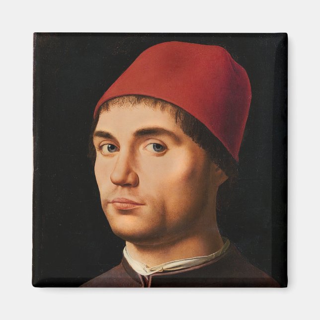 Imán Retrato de un hombre, c.1475 (Frente)
