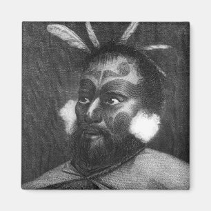 Imán Retrato de un hombre de Nueva Zelanda
