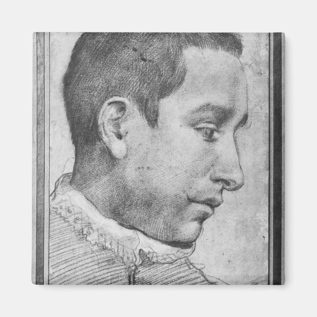 Imán Retrato de un joven (Frente)