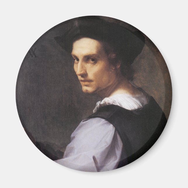 Imán Retrato de un joven (Frente)