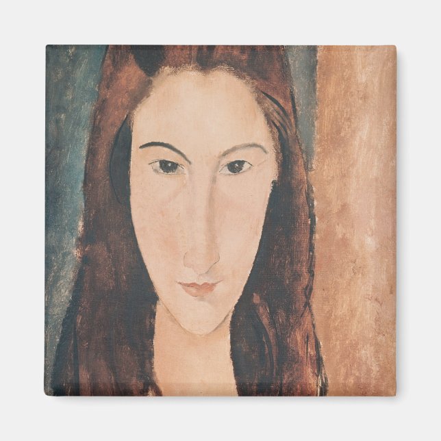 Imán Retrato de un joven Chica (Frente)