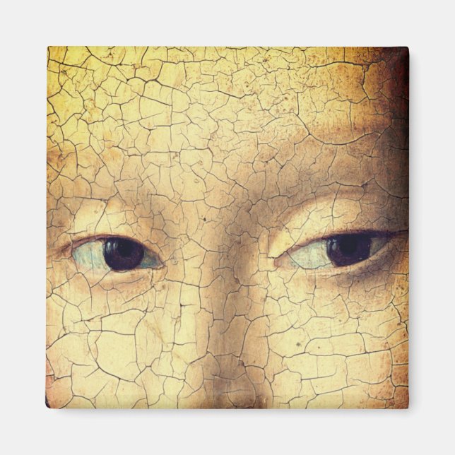 Imán Retrato de un joven Chica (detalle) (Frente)