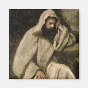 Imán Retrato de un monje, c.1840-45 (aceite en lona)