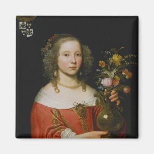 Imán Retrato de una chica joven