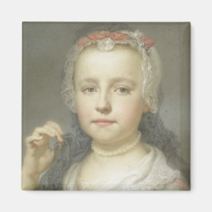 Imán Retrato de una chica joven