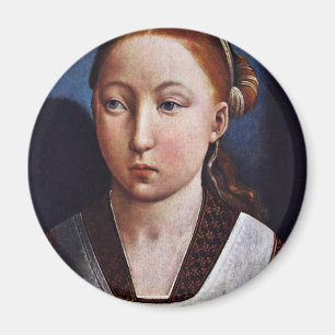 Imán Retrato de una chica joven (Juana el enojado?) por