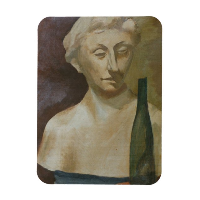 Imán Retrato de una dama de la antigüedad de 1990 (Vertical)