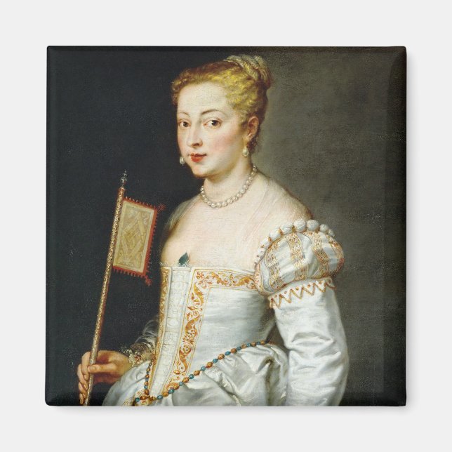 Imán Retrato de una dama de Paul Rubens (Frente)