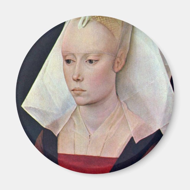 Imán Retrato De Una Dama Por Weyden Rogier Van Der (Frente)