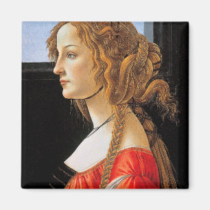 Imán Retrato de una dama, Sandro Botticelli