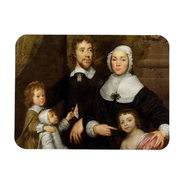 Imán Retrato de una familia, probablemente el de Richar (Horizontal)