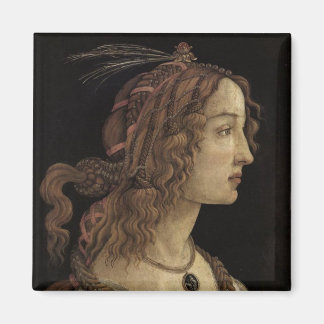 Imán Retrato de una joven mujer